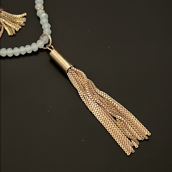 Banana Republic Multi Strand Stone & Tassel Necklace - Picture 3 of 4